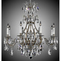 American Brass And Crystal Chateau 8 Light Chateau Chandelier