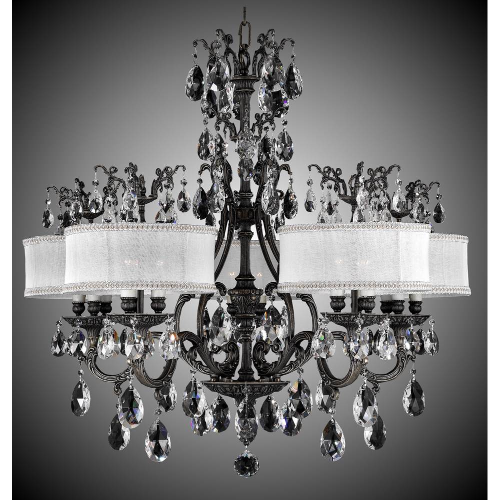 American Brass And Crystal Chateau 15 Light Chateau Chandelier