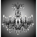 American Brass And Crystal Chateau 20 Light 4 Arm Chateau Chandelier
