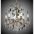 American Brass And Crystal Marlena 6 Light Marlena Chandelier