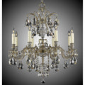 American Brass And Crystal Marlena 8 Light Marlena Chandelier
