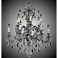 American Brass And Crystal Marlena 6+6 Light Marlena Chandelier