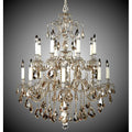 American Brass And Crystal Marlena 8+8 Light Marlena Chandelier