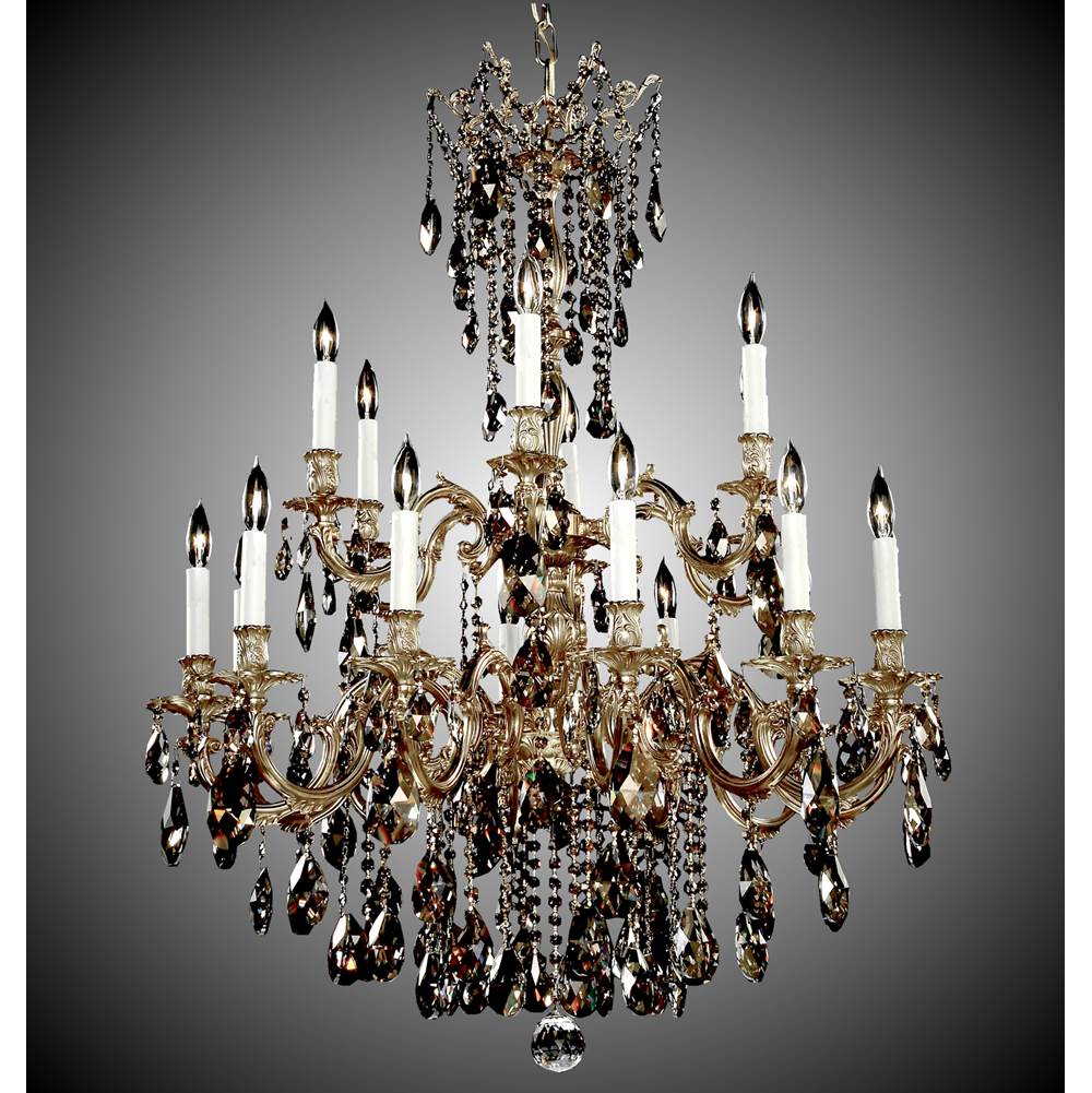 American Brass And Crystal Bellagio 12+6 Light Bellagio Chandelier