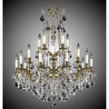 American Brass And Crystal Sterling 5+15 Light Sterling Chandelier