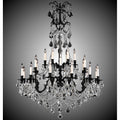 American Brass And Crystal Sterling 8+24 Light Sterling Chandelier