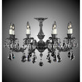 American Brass And Crystal Finisterra 8 Light Finisterra Flush Mount
