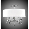 American Brass And Crystal Kensington 19 Inch Kensington Empire Drum Shade Flush Mount