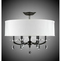 American Brass And Crystal Kensington 24 Inch Kensington Empire Drum Shade Flush Mount