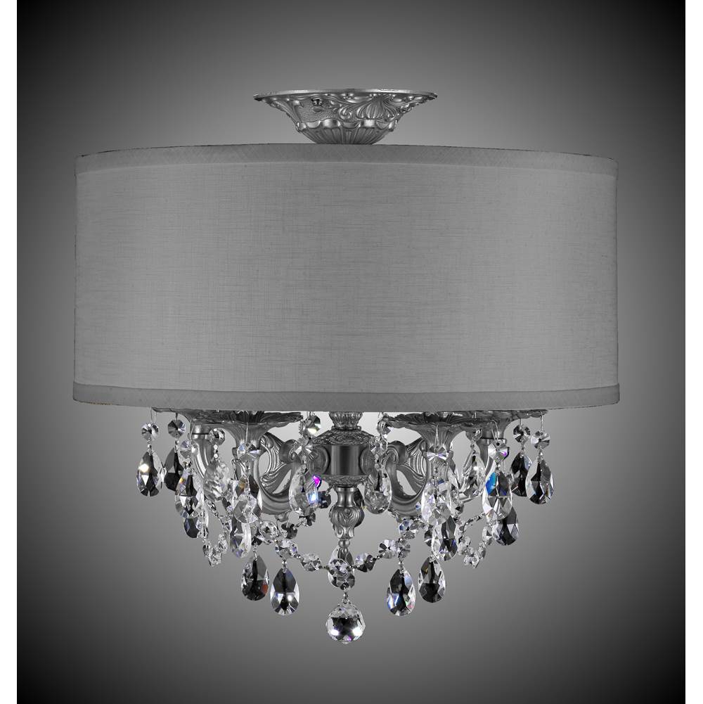 American Brass And Crystal Llydia 5 Light Llydia Semi Flush