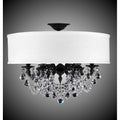 American Brass And Crystal Llydia 6 Light Llydia Semi Flush