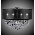 American Brass And Crystal Llydia 8 Light Llydia Semi Flush