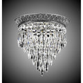 American Brass And Crystal Corinthian 12''w L.e.d Corinthian Spire Flush Mount