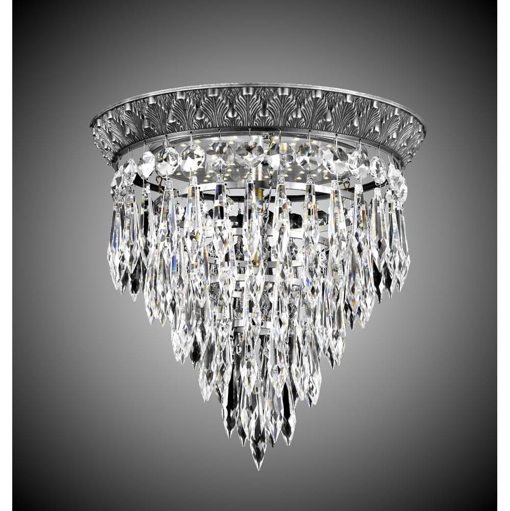 American Brass And Crystal Corinthian 12''w L.e.d Corinthian Spire Flush Mount