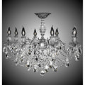 American Brass And Crystal Rosetta 8 Light Rosetta Flush Mount