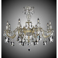 American Brass And Crystal Marlena 8 Light Marlena Flush Mount