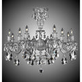 American Brass And Crystal Marlena 10 Light Marlena Flush Mount