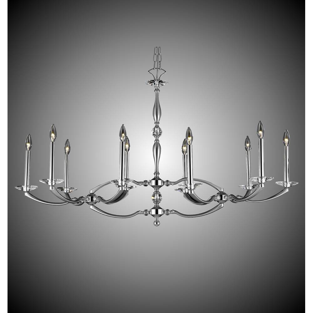 American Brass And Crystal Kensington 10 Light Kensington Island Light Larger