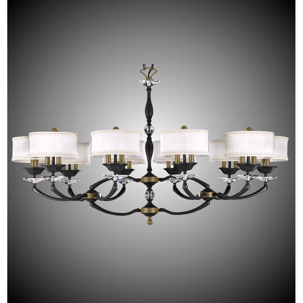 American Brass And Crystal Kensington 20 Light Kensington Drum Shade Island Light