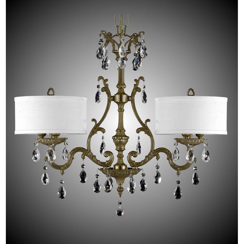 American Brass And Crystal Chateau 6 Light Chateau Island Light