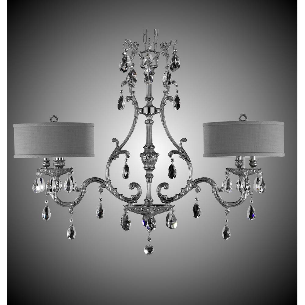 American Brass And Crystal Chateau 6 Light Chateau Island Light