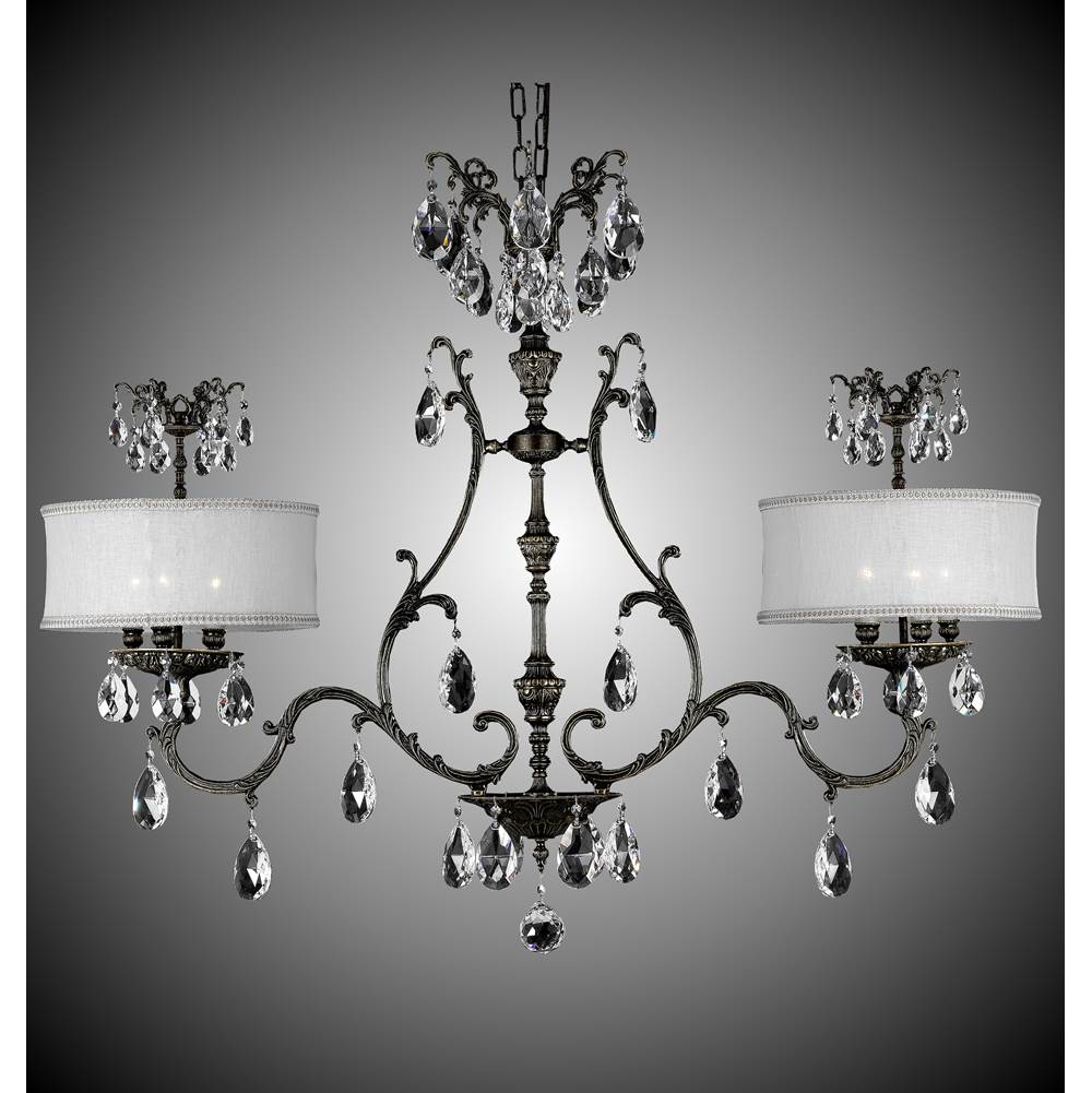 American Brass And Crystal Chateau 10 Light Chateau Island Light