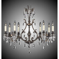 American Brass And Crystal Chateau 8 Light 2 Arm Chateau Island Light