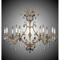 American Brass And Crystal Chateau 10 Light 2 Arm Chateau Island Light