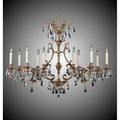 American Brass And Crystal Chateau 10 Light 2 Arm Chateau Island Light