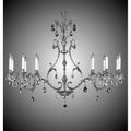 American Brass And Crystal Chateau 12 Light 2 Arm Chateau Island Light