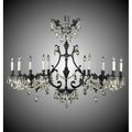 American Brass And Crystal Chateau 10 Light 2 Arm Chateau Island Light With Draping