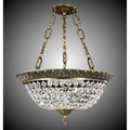 American Brass And Crystal Corinthian 19''w 6 Light Corinthian Pendant