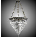 American Brass And Crystal Corinthian 22''w 6 Light Corinthian Spire Pendant