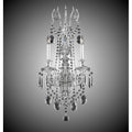 American Brass And Crystal Finisterra 2 Light Finisterra With Draping Empire Wall Sconce