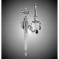 American Brass And Crystal Wall Sconces 1 Light Torch Wall Sconce
