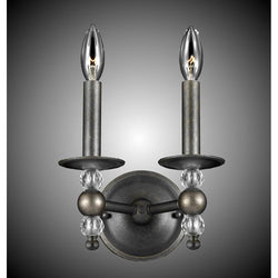 American Brass And Crystal Magro 2 Light Magro Wall Sconce