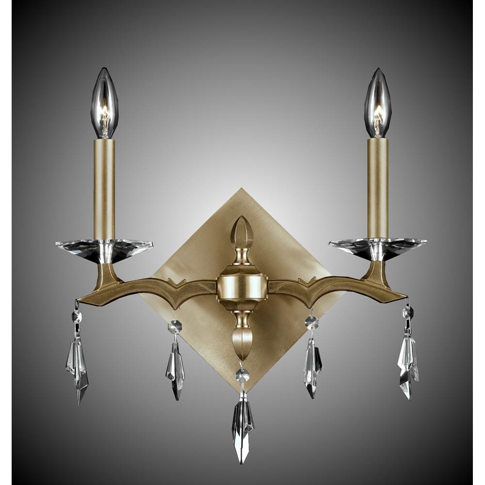 American Brass And Crystal Kaya 2 Light Kaya Wall Sconce