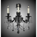 American Brass And Crystal Finisterra 3 Light Finisterra Torch Wall Sconce