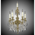 American Brass And Crystal Finisterra 4+1 Light Finisterra Torch Wall Sconce