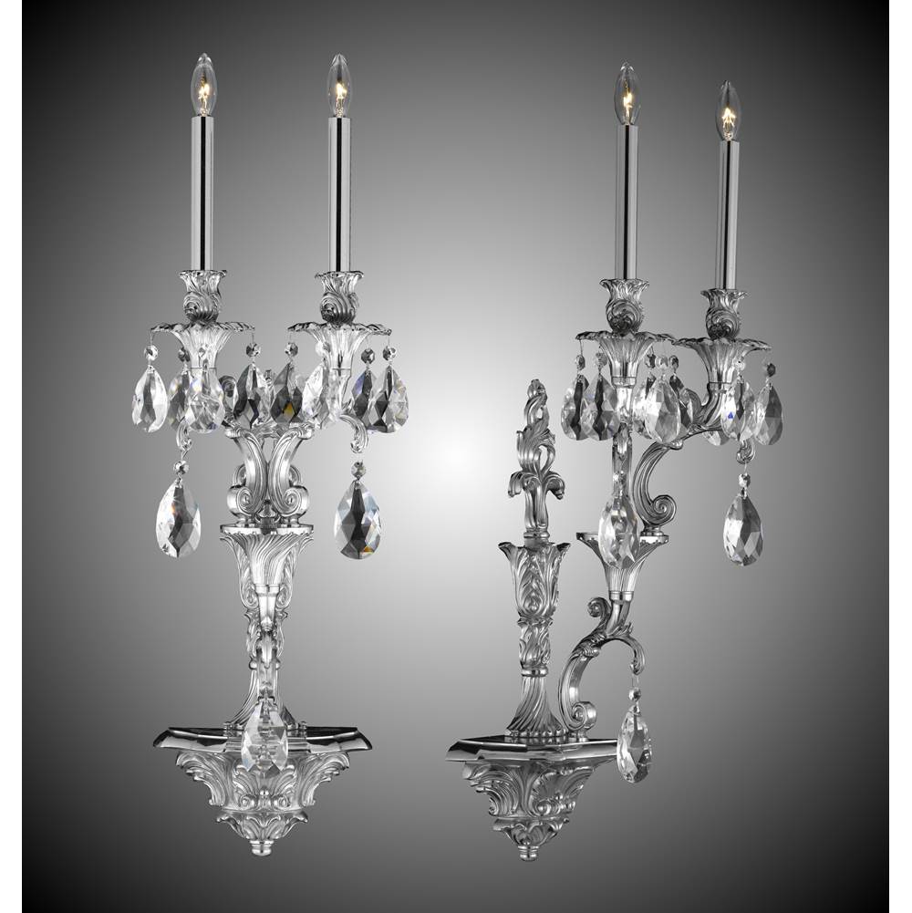 American Brass And Crystal Blairsden 2 Light Extended Blairsden Wall Sconce