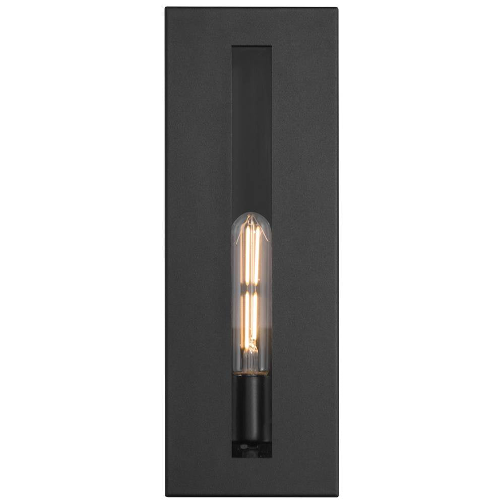 Access Lighting 19972MG-BL/CLR Black 1 Light Outdoor Wall Mount Image 6