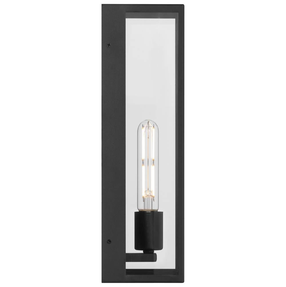 Access Lighting 19972MG-BL/CLR Black 1 Light Outdoor Wall Mount Image 5