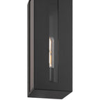 Access Lighting 19972MG-BL/CLR Black 1 Light Outdoor Wall Mount Image 4