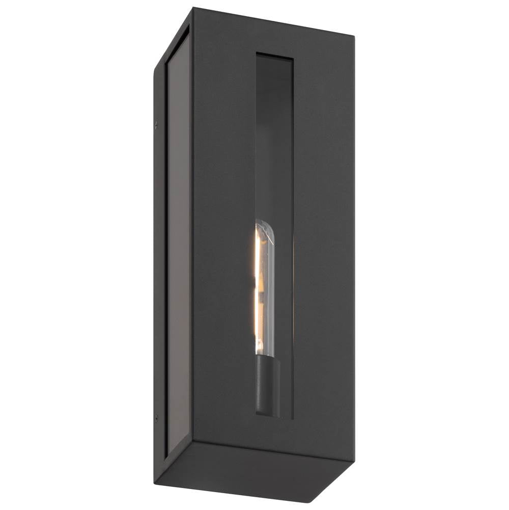 Access Lighting 19972MG-BL/CLR Black 1 Light Outdoor Wall Mount Image 3