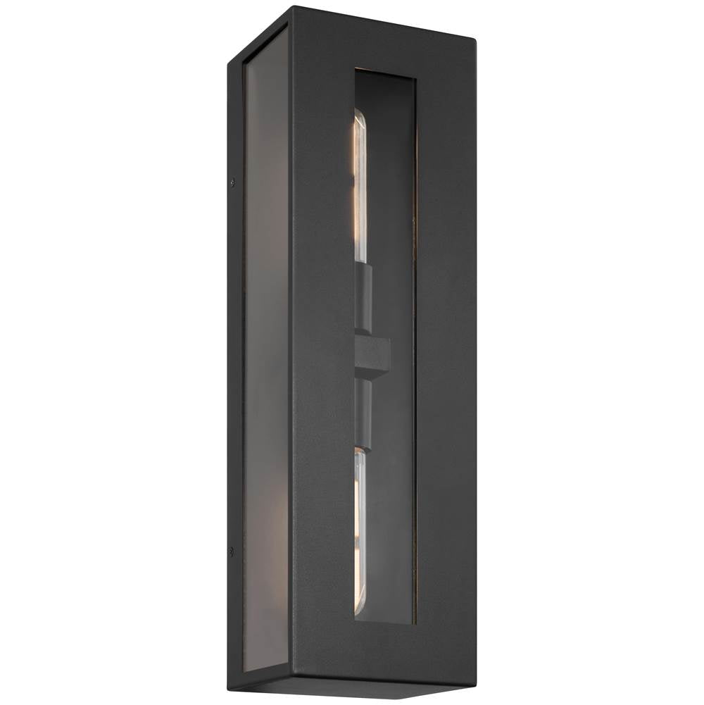 Access Lighting 19973MG-BL/CLR Black 2 Light Outdoor Wall Mount Image 1