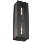 Access Lighting 19973MG-BL/CLR Black 2 Light Outdoor Wall Mount Image 5