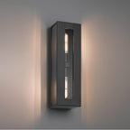 Access Lighting 19973MG-BL/CLR Black 2 Light Outdoor Wall Mount Image 2