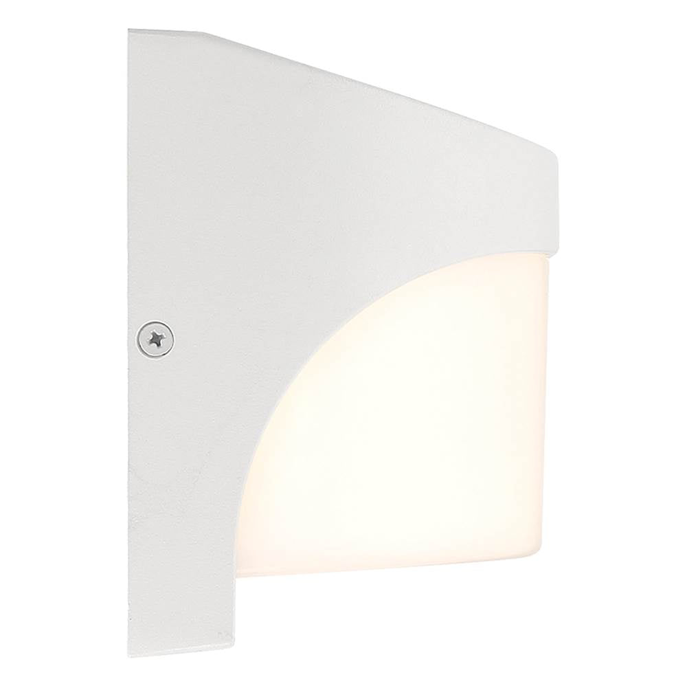 Access Lighting 20021LEDDMG-WH/ACR White Laguna Outdoor Led Wall Mount Image 5