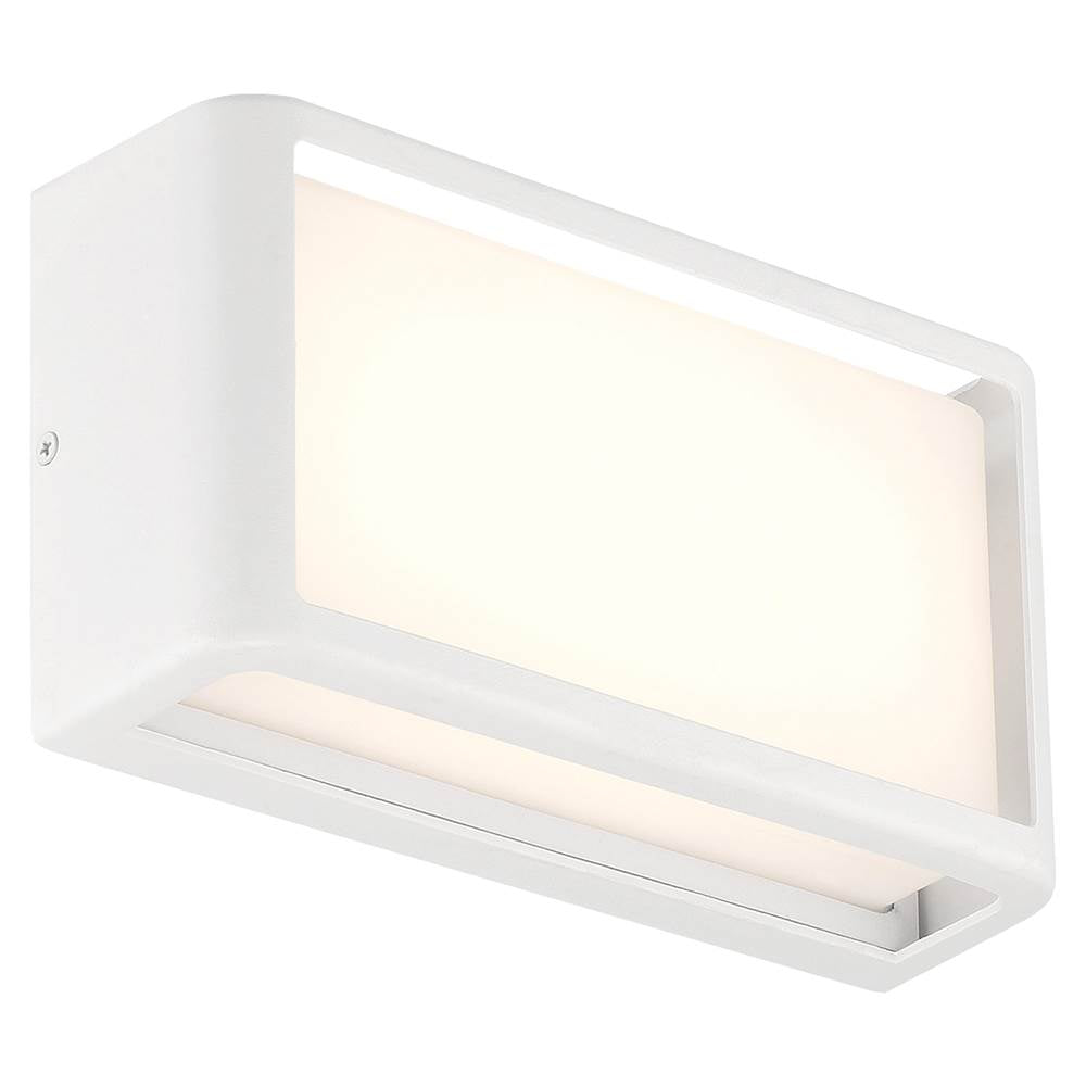 Access Lighting 20023LEDDMG-WH/ACR White Malibu Outdoor Led Wall Mount Image 6
