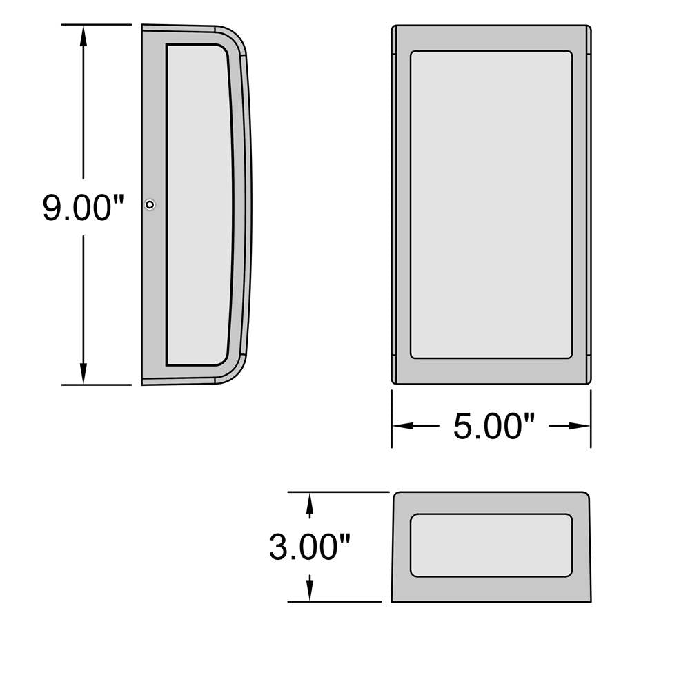 Access Lighting 20024LEDDMG-WH/ACR White Outdoor Led Wall Mount Image 3